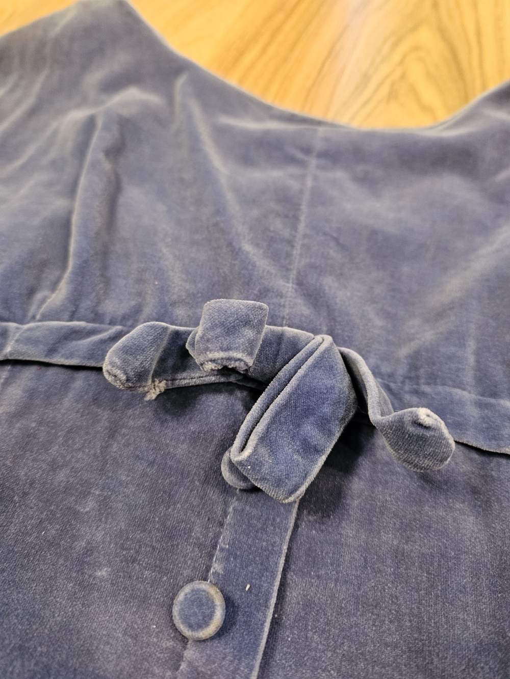 Vintage 1950-60s Jonathan Logan Blue Velvet Dress - Picture 11 of 15